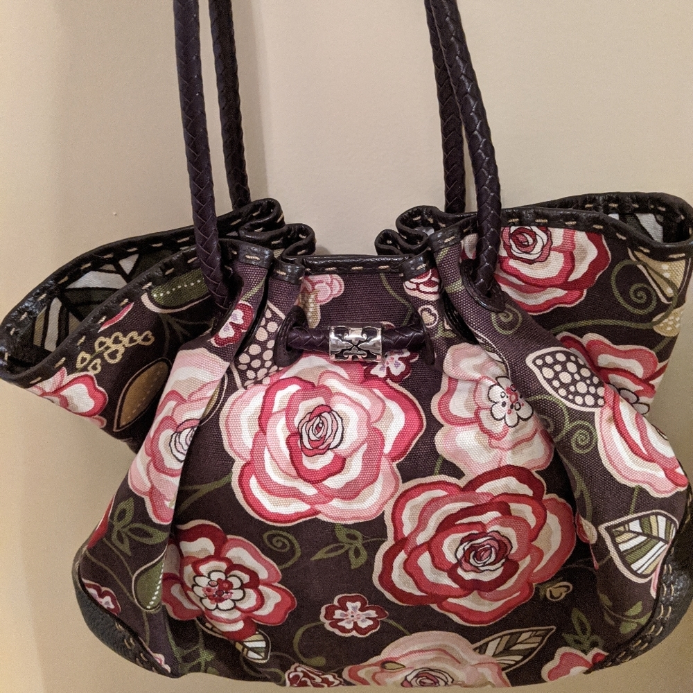 Brighton Rose Print Purse
